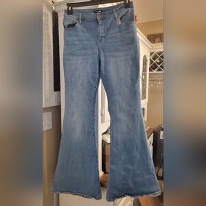 Fashion Nova Sky Blue Wide Flare